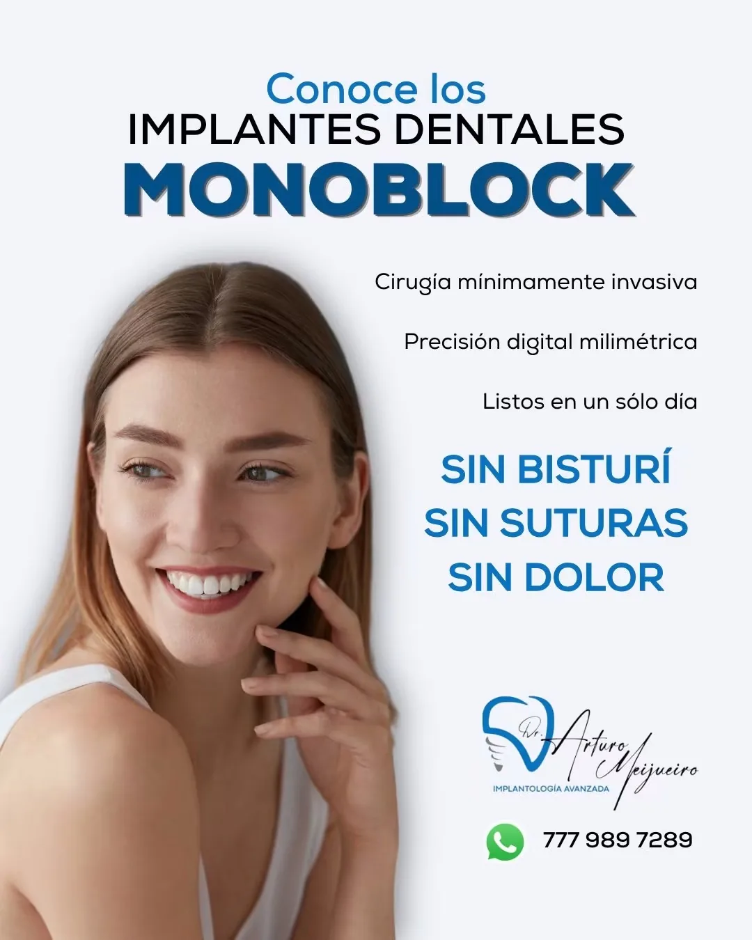 Paciente con sonrisa estética